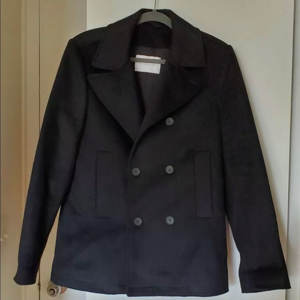 Everlane Quilted Peacoat